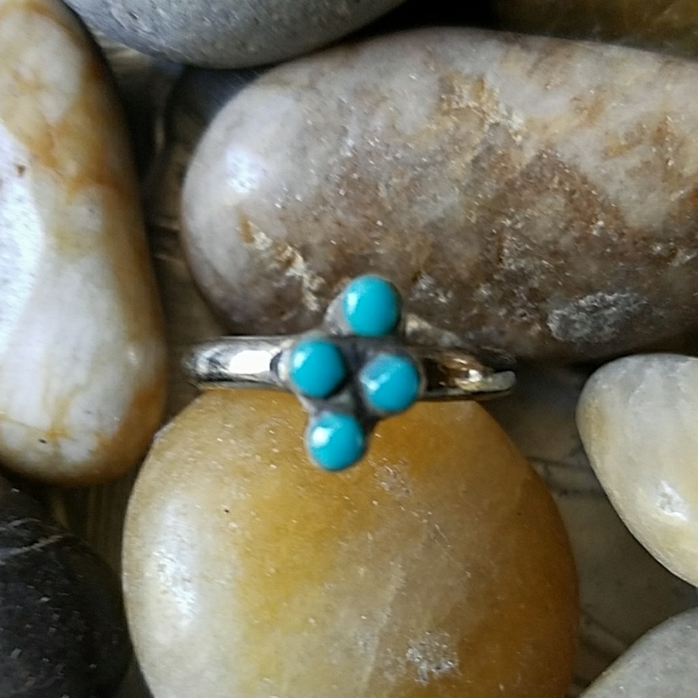 Oakhurst Retro Turquoise Midi Ring - Picture 4 of 4