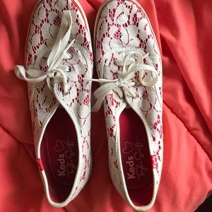 Keds Taylor Swift lace and red sneakers