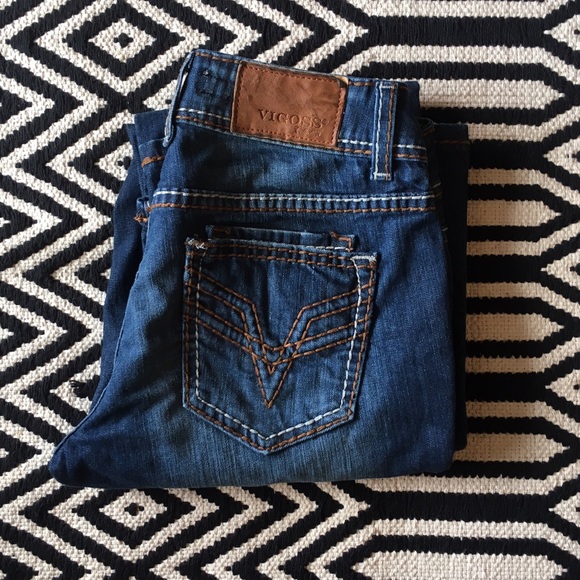 💥3/$33 Vigoss fit/ bootcut dark denim jeans - Picture 3 of 7