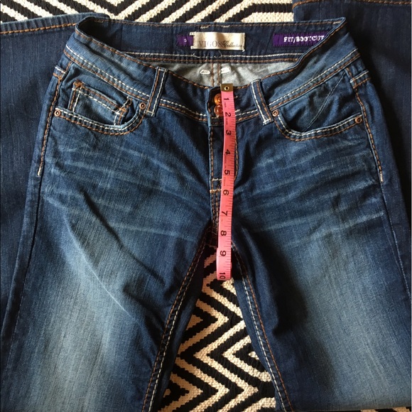 💥3/$33 Vigoss fit/ bootcut dark denim jeans - Picture 6 of 7