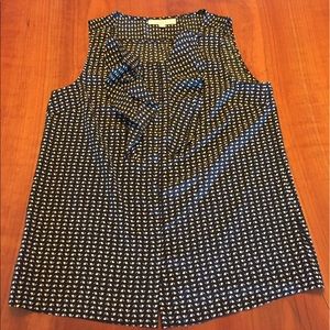 Ann Taylor Loft Ruffle sleeveless blouse