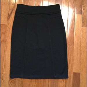Black pencil skirt