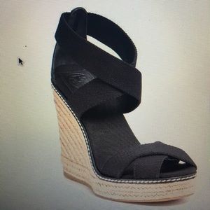 Tory burch  Adonis elastic high wedges