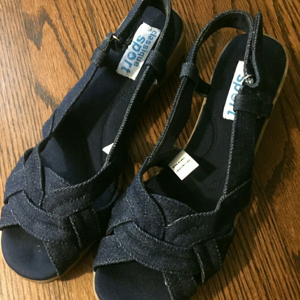 Cute jean sandals