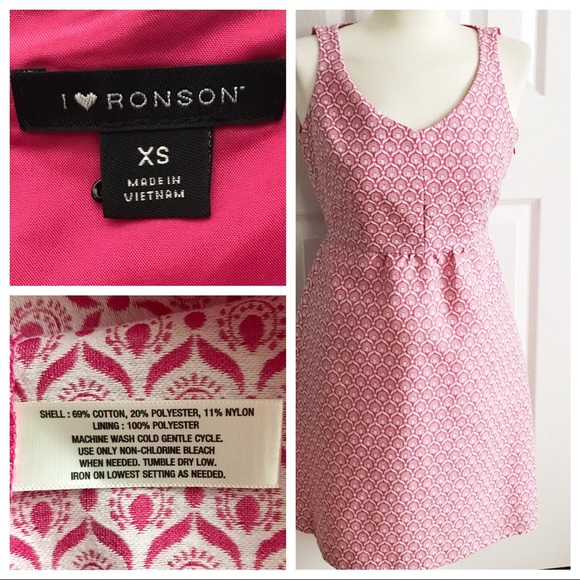 I Heart Ronson Pink & White Dress - Picture 8 of 8