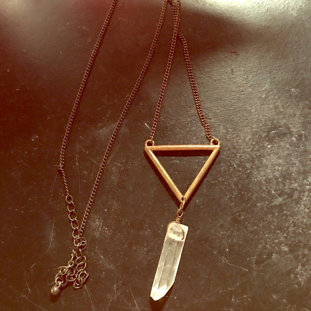 NEW necklace w/ crystal