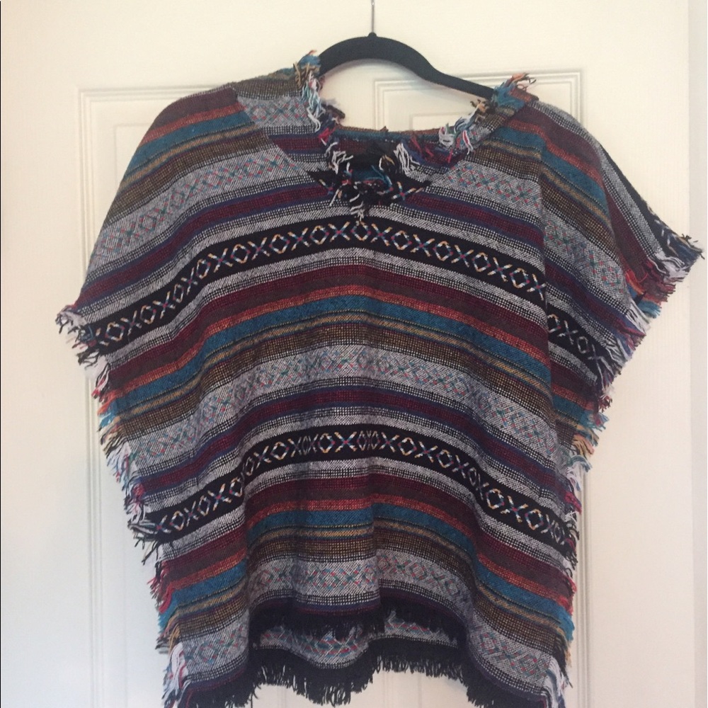 Colorful pancho