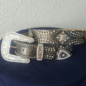 Nocona Western Rhinestone Belt