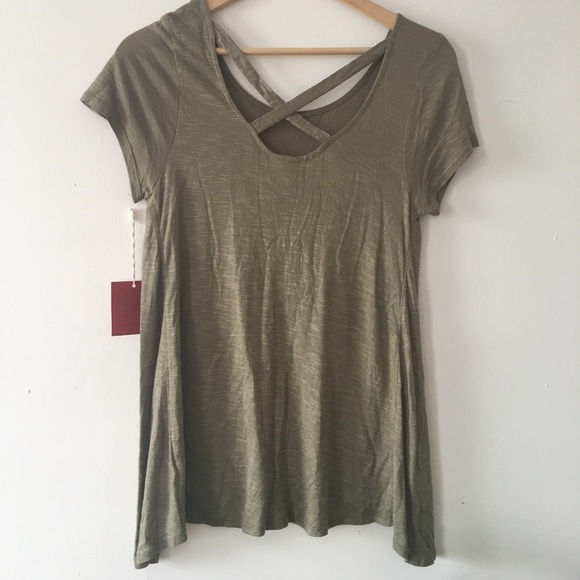 Olive top - Picture 3 of 4