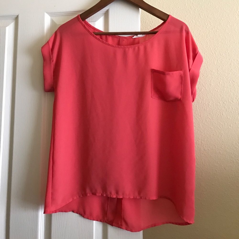Mine Size S Coral Pink Blouse