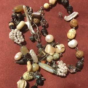 Fabulous Vintage Desert Heart 925 Necklace - 24"