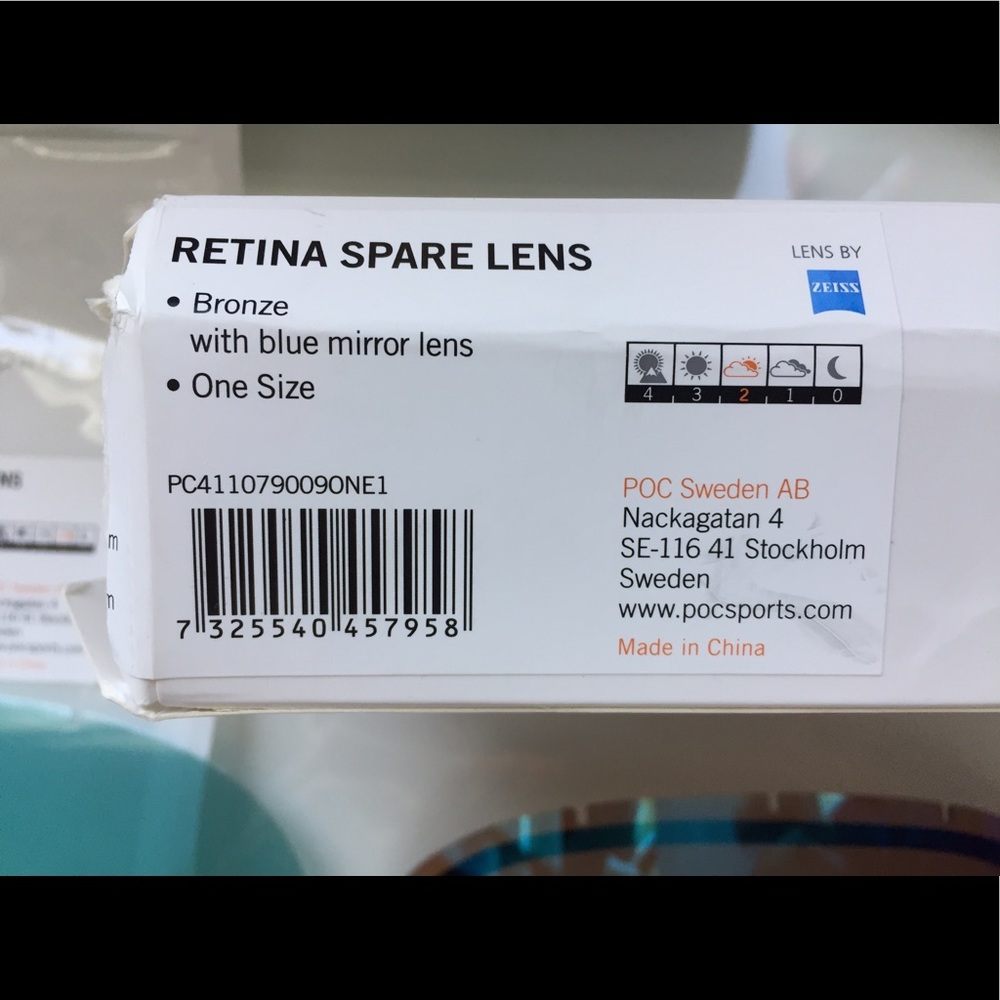 POC retina comp spare lenses X2 (blue and bronze)