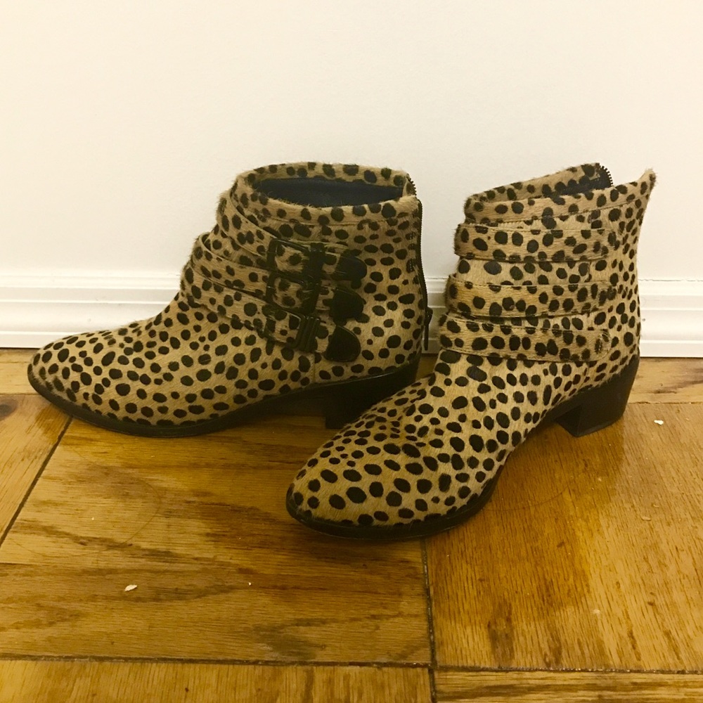 Loeffler Randall Fenton Cheetah Straps Boot