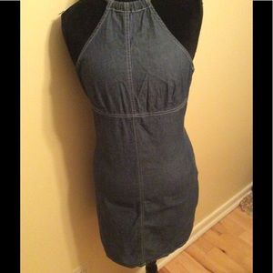 Old Navy Denim Halter Dress