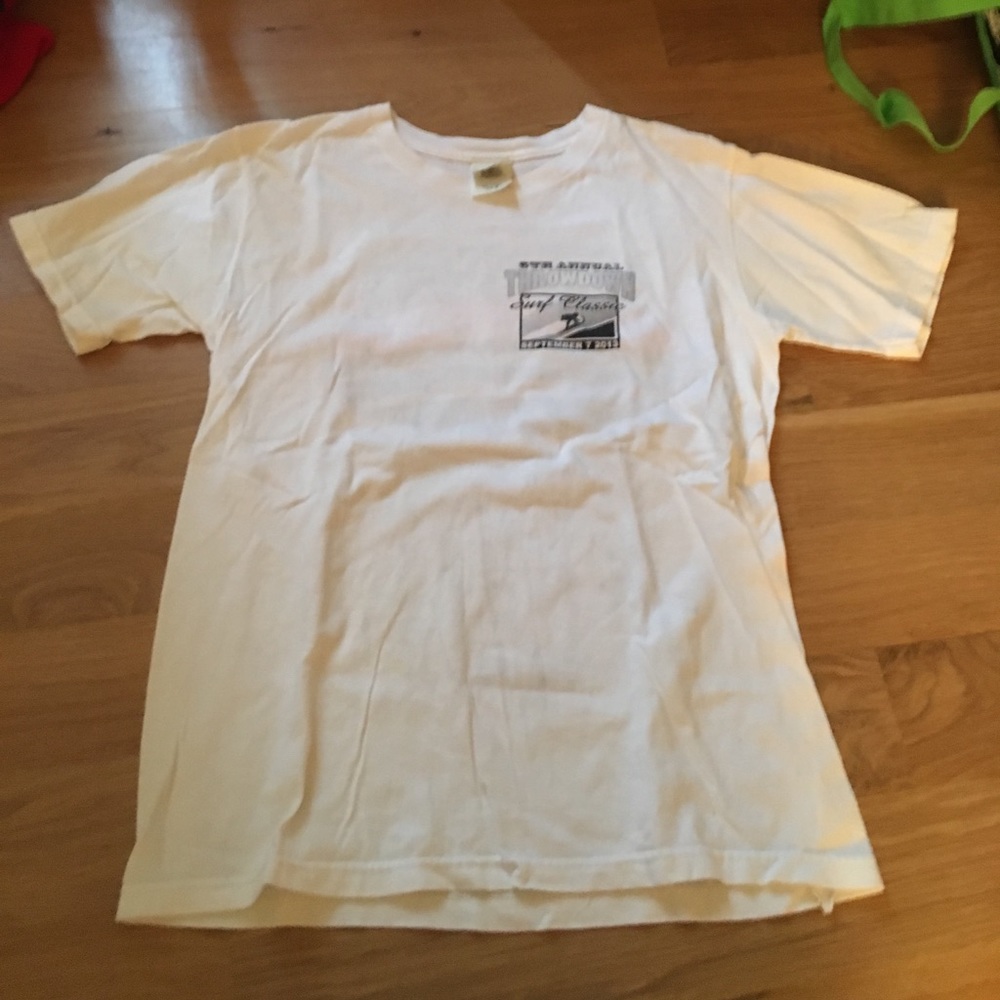 throw down north of town surf competition shirt