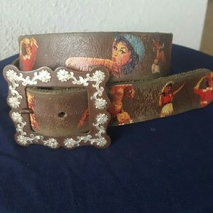 Vintage Cowgirl Pinup Belt