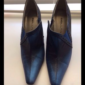 Bellini Snake Blue and Black Pumps
