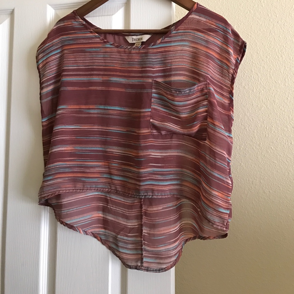 Decree Size M Transparent Blouse / Crop