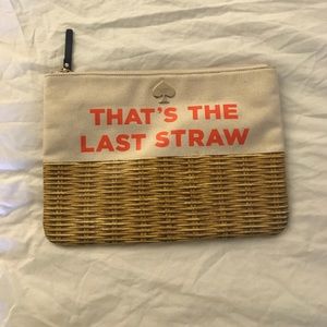 Kate Spade "that's the last straw" clutch