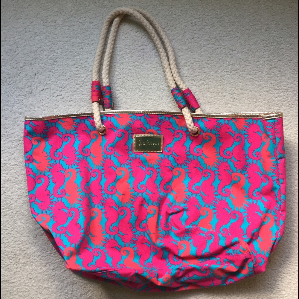 Lilly Pulitzer Seahorse Beach Tote