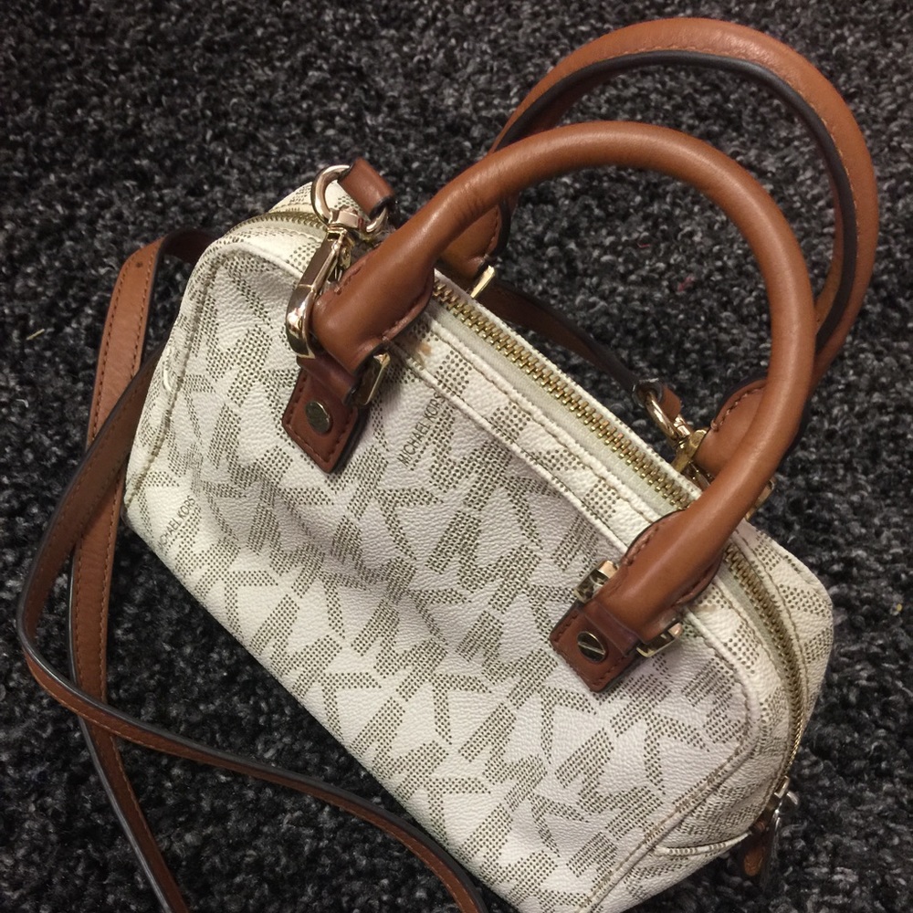 Michael Kors Vanilla crossbody mini satchel