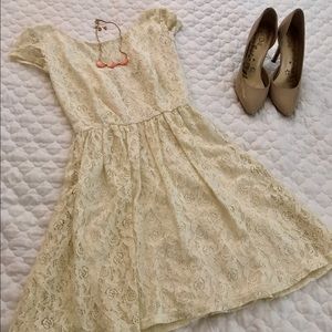 Ivory lace dress