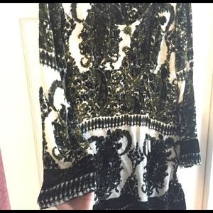 Crushed velvet dress 🌿 boho pattern design