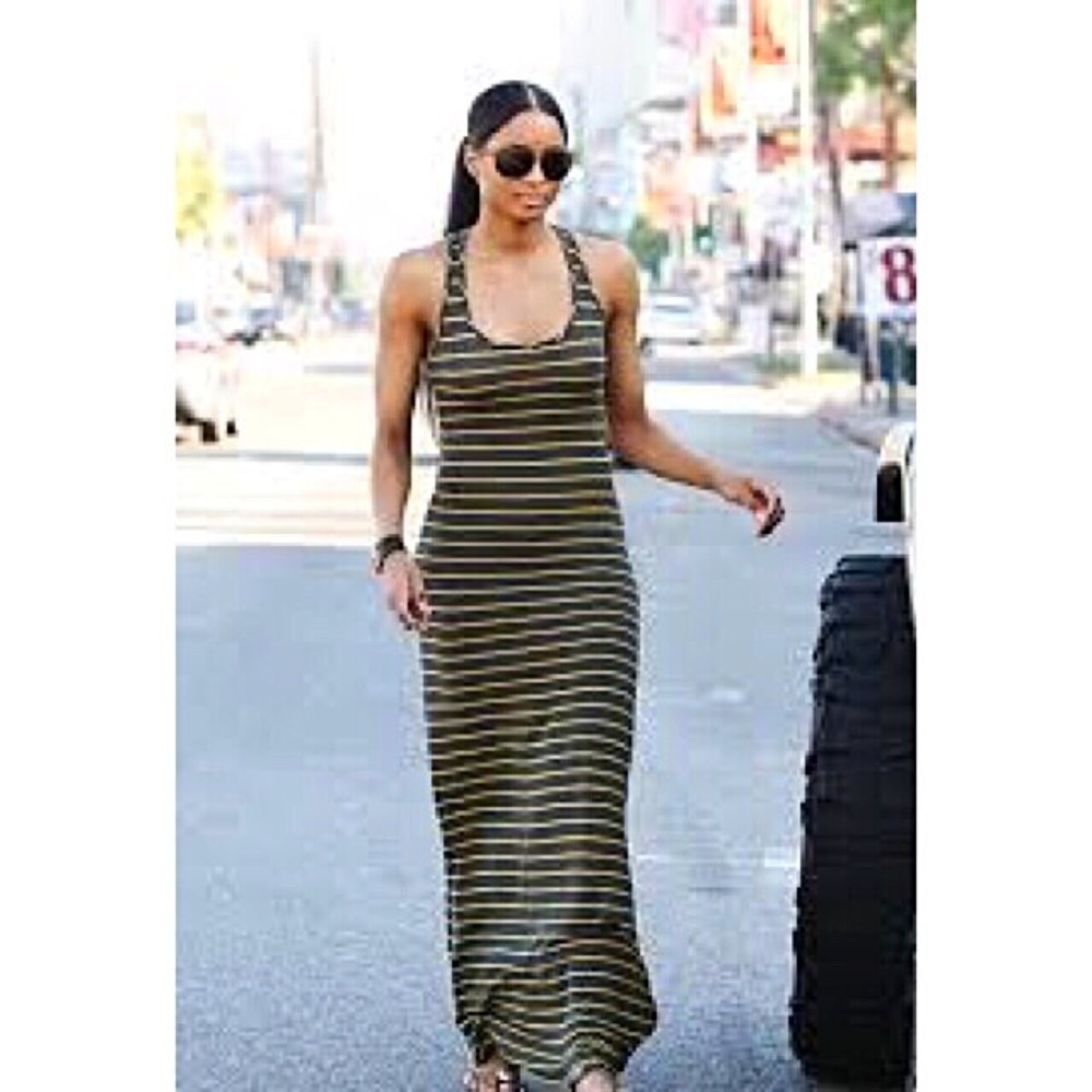 Tank style long jersey dress