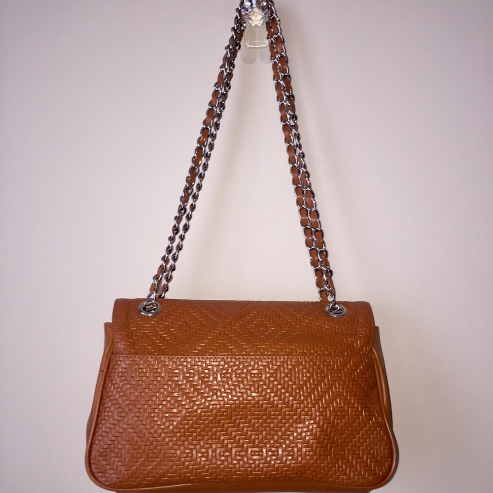 Paradox Leather Brown shoulder handbag purse - Picture 3 of 5