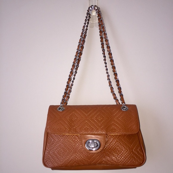 Paradox Leather Brown shoulder handbag purse - Picture 2 of 5