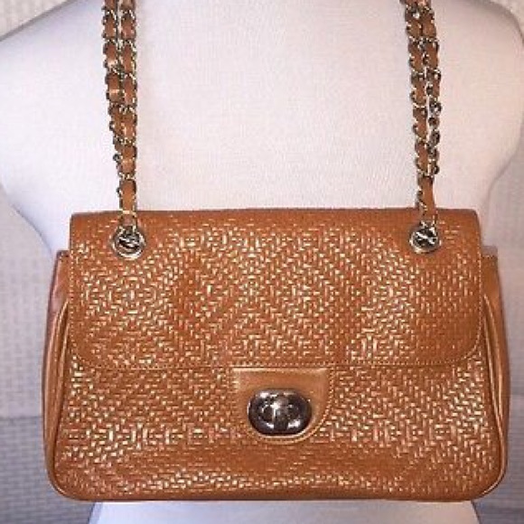 Paradox Leather Brown shoulder handbag purse - Picture 4 of 5