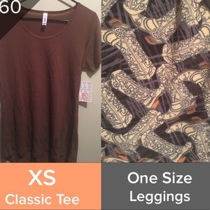 OS Cowboy boot lularoe leggings and classic t
