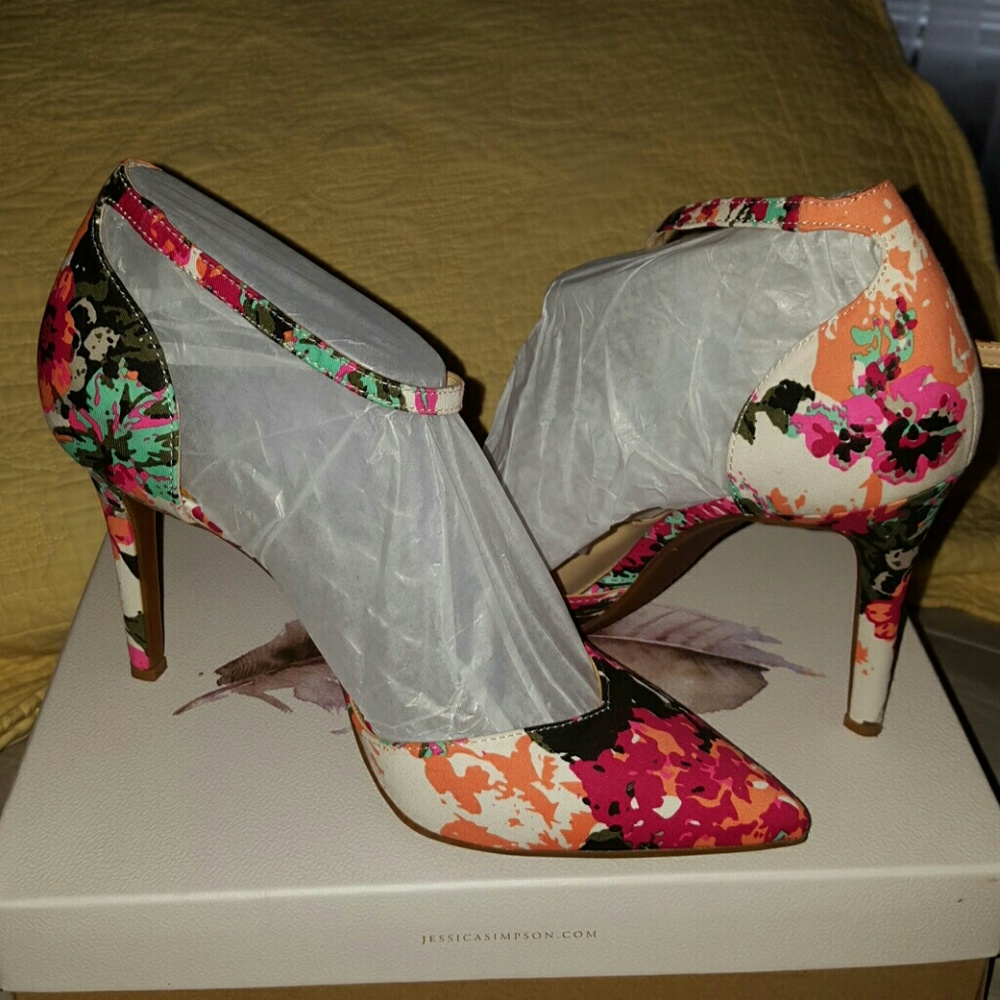 New Multi-colored Jessica Simpson  Heels