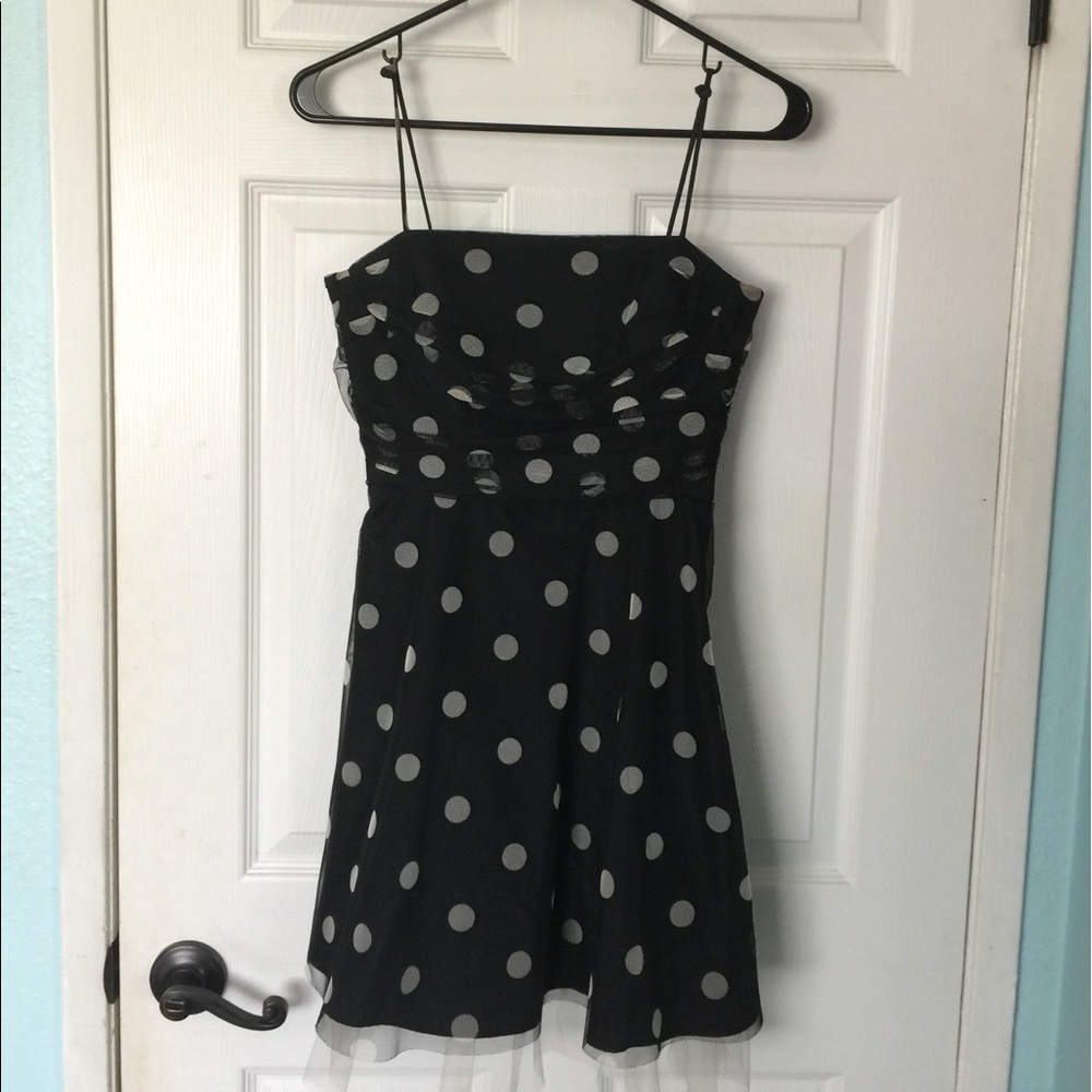 Black and white polka dot