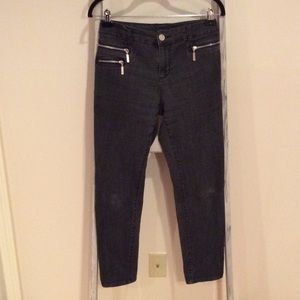Black Jeans with Cute Zipper Detail