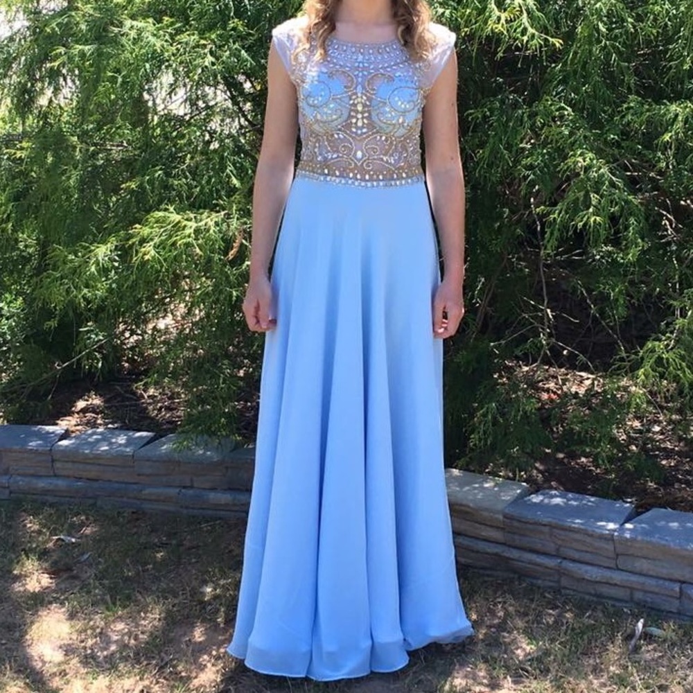 Beautiful Cinderella Blue Prom Dress💙