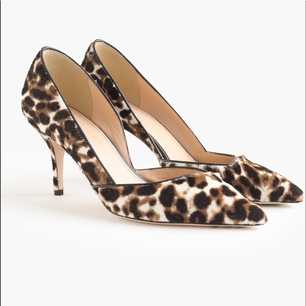 J. Crew Leopard Colette D'Orsay Pumps 7.5