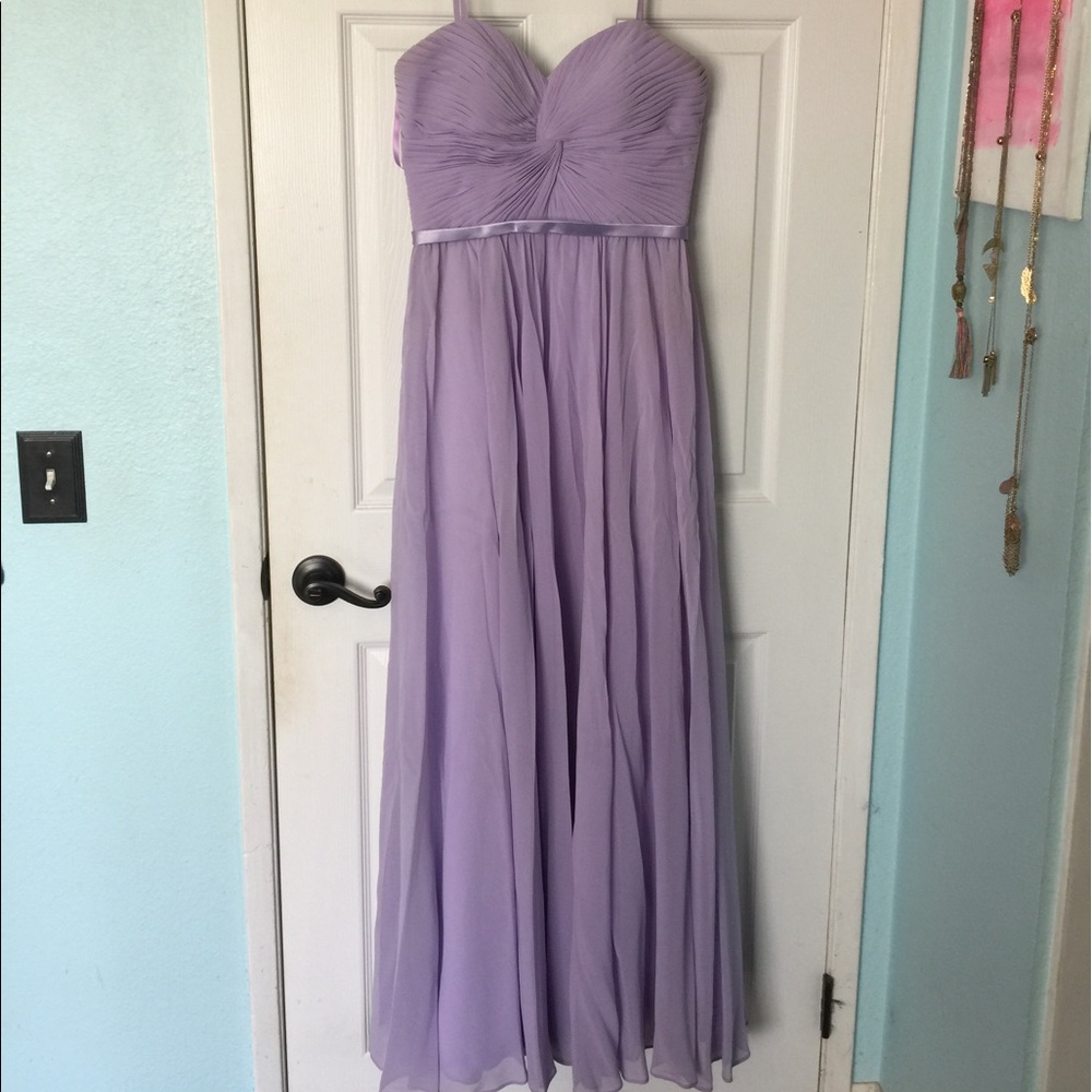 Lavender strapless prom dress only worn once