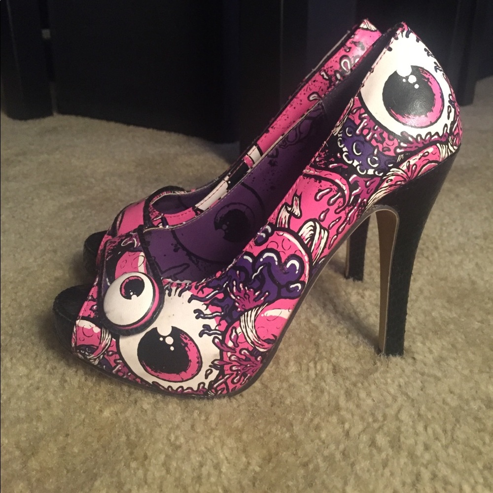 IRON FIST Eyeball Platform Heels