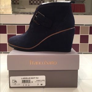 Franco sarto suede wedges