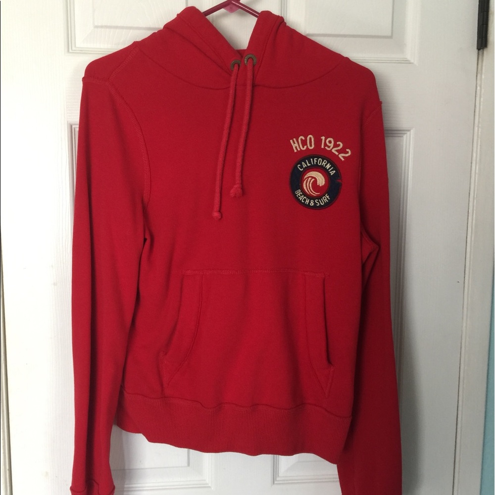 Hollister red sweatshirt men's/ woman's
