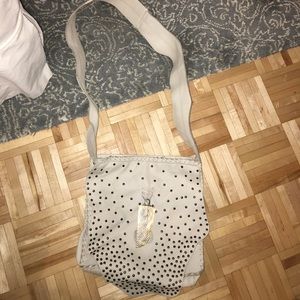 House of Harlow 1960 white leather crossbody bag