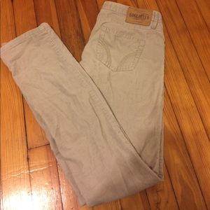 LAST CALL! Hollister corduroy beige pants