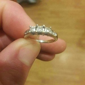 .50ct diamond promise ring 14k white gold