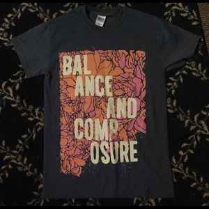Brand new! Balance and composure band t shirt
