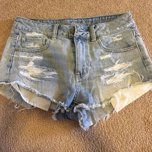 American Eagle festival shorts dark wash size 4