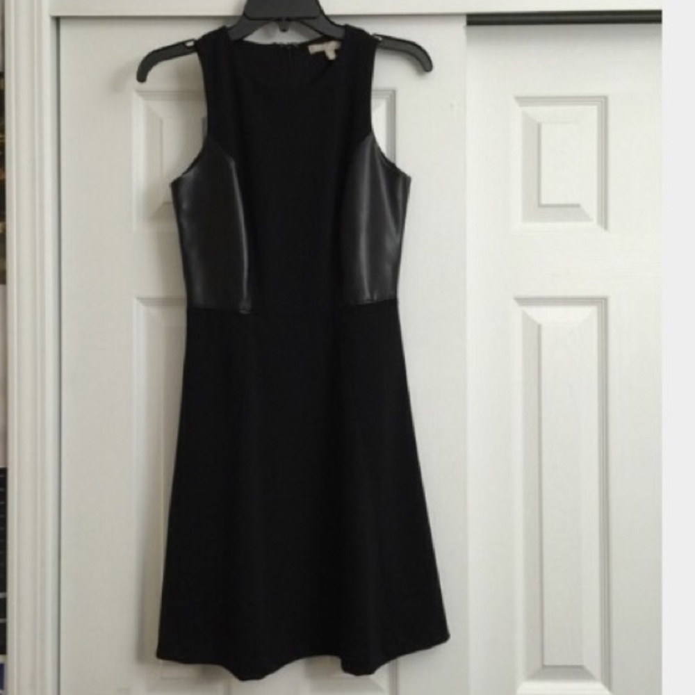 Banana Republic LBD w/ Leather Panels- 2 - Picture 5 of 7