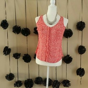 Gap XSmall Double Pocket Orange Top