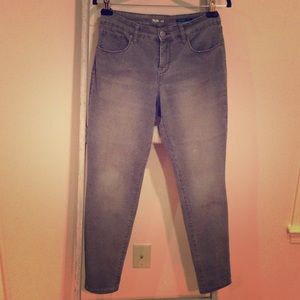 Grey stretch skinny jeans