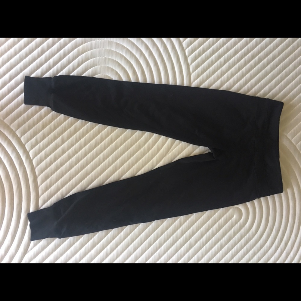 LULU LEMON CUFFED LEGGING BLACK